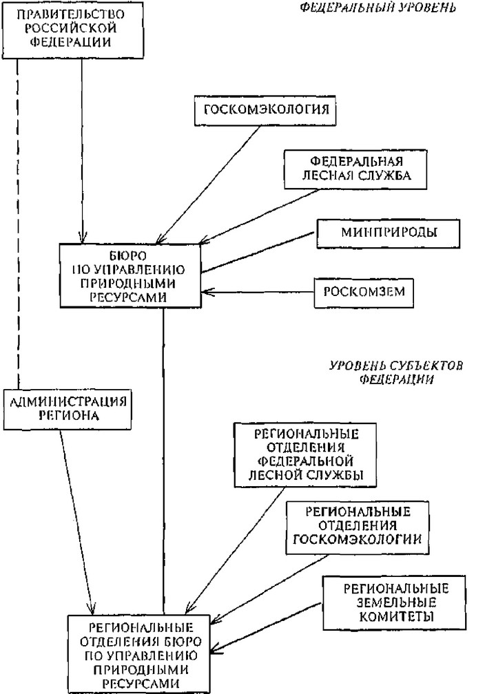 Рис. 12.1. Система управления использованием природных ресурсов.